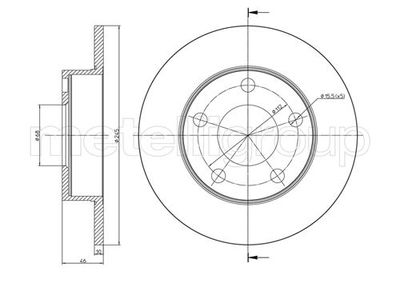 Brake Disc CIFAM 800-708C