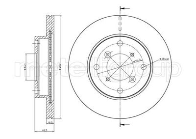 Brake Disc CIFAM 800-757