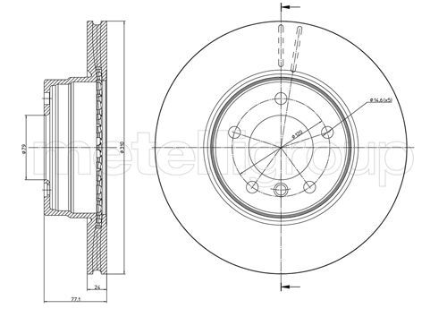 CIFAM 800-809C Brake Disc