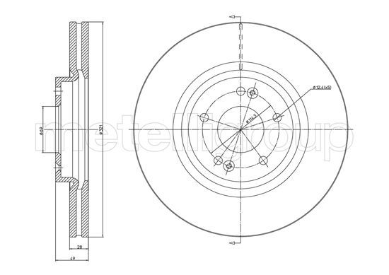 CIFAM 800-900C Brake Disc