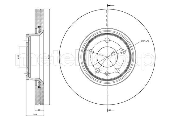 CIFAM 800-916C Brake Disc