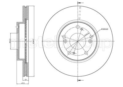 Brake Disc CIFAM 800-932C