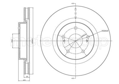 Brake Disc CIFAM 800-966C
