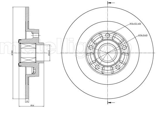 CIFAM 800-980 Brake Disc