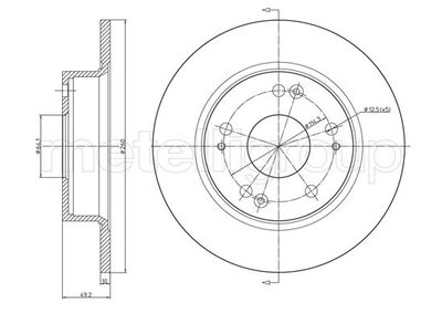 Brake Disc CIFAM 800-996C