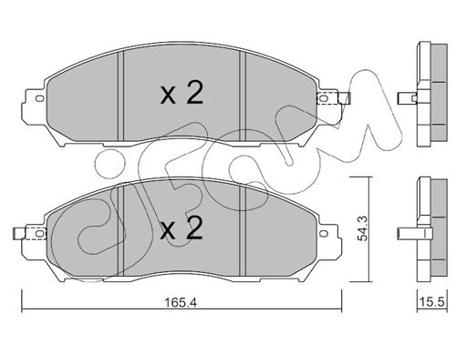 CIFAM 822-1081-1 Brake Pad Set, disc brake