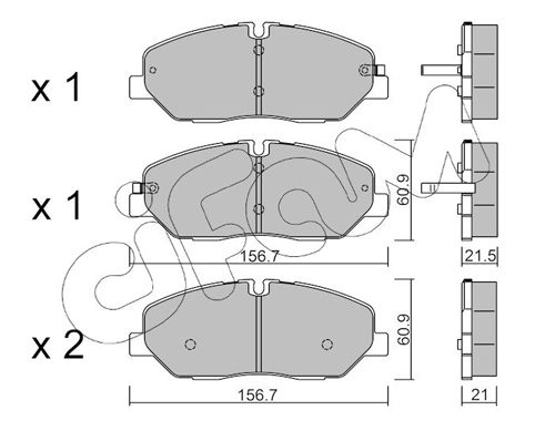 CIFAM 822-1094-0 Brake Pad Set, disc brake