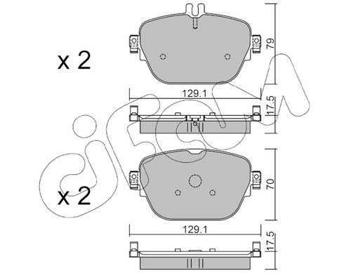 CIFAM 822-1138-0 Brake Pad Set, disc brake