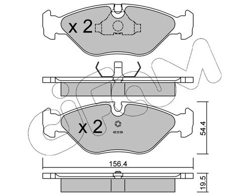 CIFAM 822-209-0 Brake Pad Set, disc brake