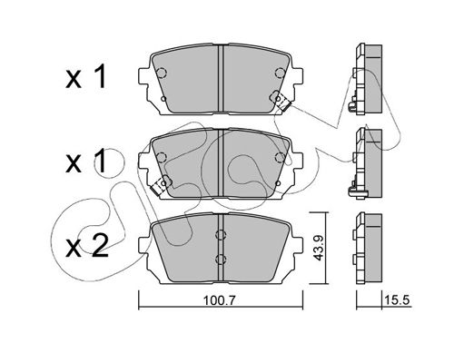 CIFAM 822-784-0 Brake Pad Set, disc brake