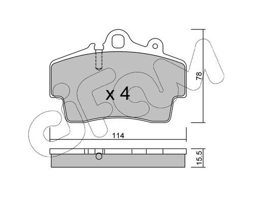 CIFAM 822-891-0 Brake Pad Set, disc brake