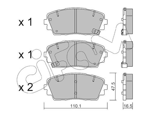 CIFAM 822-941-0 Brake Pad Set, disc brake