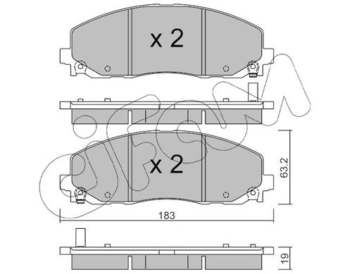 CIFAM 822-946-0 Brake Pad Set, disc brake