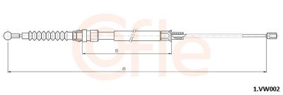 Cable Pull, parking brake COFLE 1.VK002