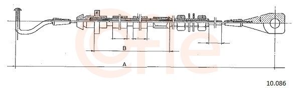 COFLE 10.086 Accelerator Cable