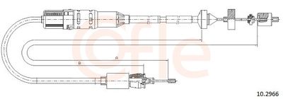 Cable Pull, clutch control COFLE 10.2966