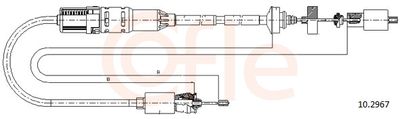 Cable Pull, clutch control COFLE 10.2967