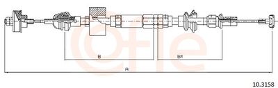 Cable Pull, clutch control COFLE 10.3158