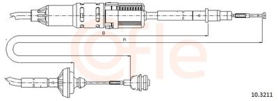 Cable Pull, clutch control COFLE 10.3211