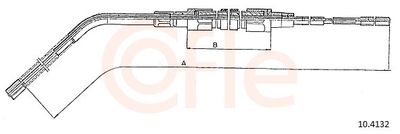 Cable Pull, parking brake COFLE 10.4132