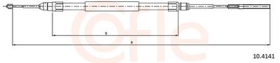 Cable Pull, parking brake COFLE 10.4141
