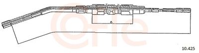 Cable Pull, parking brake COFLE 10.425