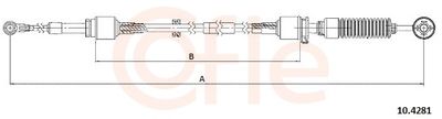 Cable Pull, manual transmission COFLE 10.4281