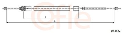 Cable Pull, parking brake COFLE 10.4522