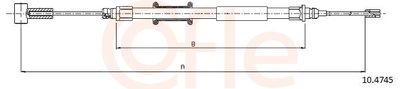 Cable Pull, parking brake COFLE 10.4745