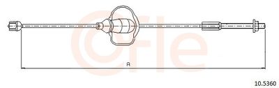 Cable Pull, parking brake COFLE 10.5360