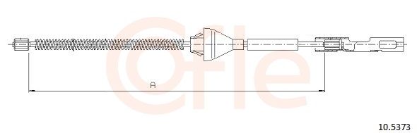 COFLE 10.5373 Cable Pull, parking brake