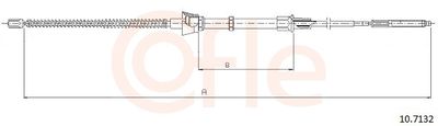 Cable Pull, parking brake COFLE 10.7132
