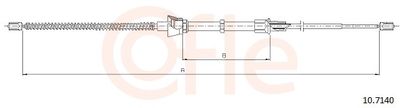 Cable Pull, parking brake COFLE 10.7140