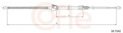 Cable Pull, parking brake COFLE 10.7142