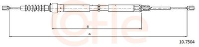 Cable Pull, parking brake COFLE 10.7504