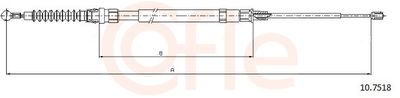 Cable Pull, parking brake COFLE 10.7518