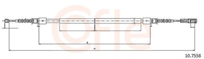 Cable Pull, parking brake COFLE 10.7558