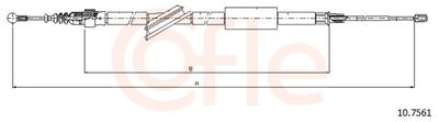 Cable Pull, parking brake COFLE 10.7561