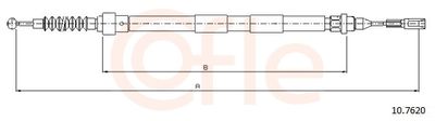 Cable Pull, parking brake COFLE 10.7620