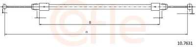 Cable Pull, parking brake COFLE 10.7631