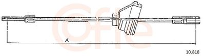 Cable Pull, parking brake COFLE 10.818