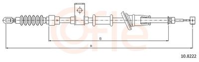 Cable Pull, parking brake COFLE 10.8222