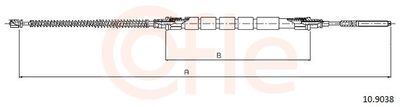 Cable Pull, parking brake COFLE 10.9038