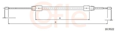 Cable Pull, parking brake COFLE 10.9322