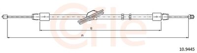 Cable Pull, parking brake COFLE 10.9445