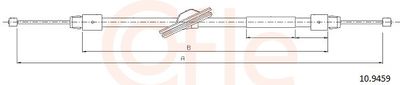 Cable Pull, parking brake COFLE 10.9459