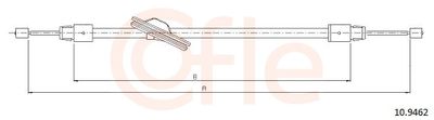 Cable Pull, parking brake COFLE 10.9462