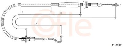 Accelerator Cable COFLE 11.0637