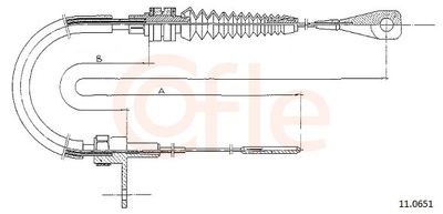 Accelerator Cable COFLE 11.0651