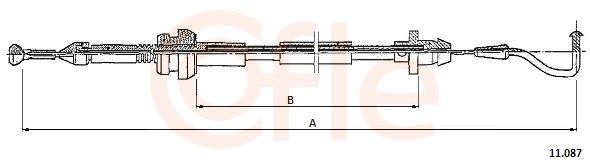 COFLE 11.087 Accelerator Cable